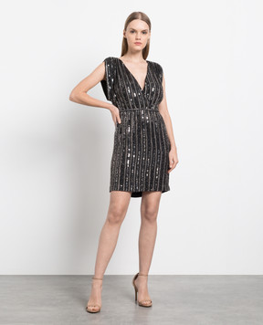 Twinset Черное платье с пайетками 222TP2591