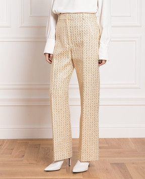 Valentino Золотисті штани з люрексом 2B3RB4M67LS