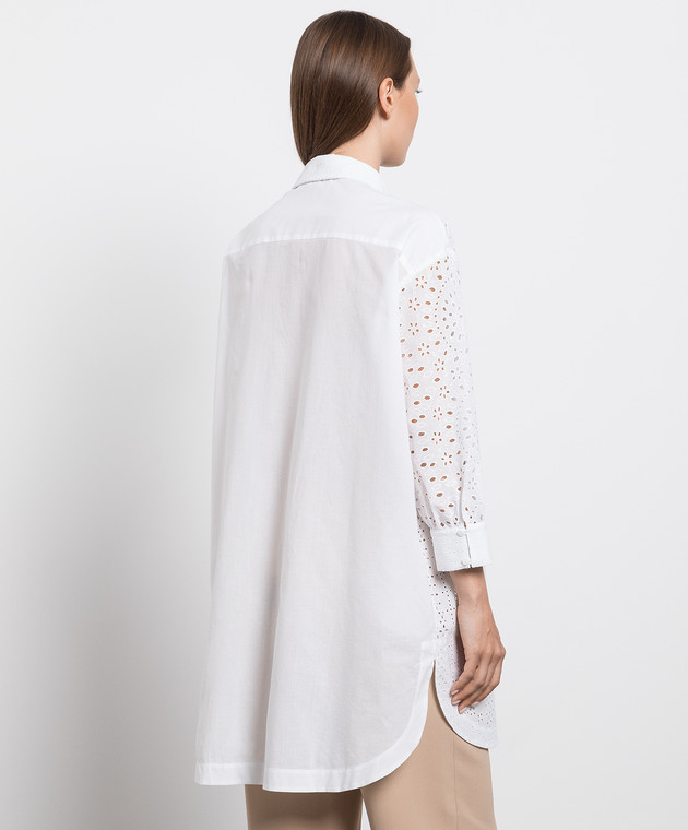 Ermanno Scervino White blouse with broderie embroidery D424K331SZB image 4