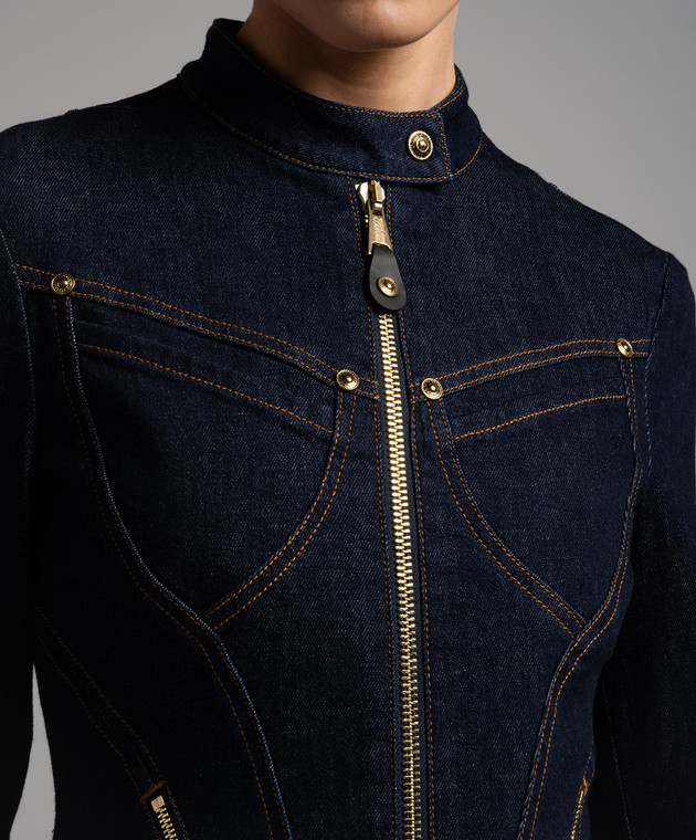 Versace Jeans Couture Blue denim jacket 75HAS458DW042L54 image 5