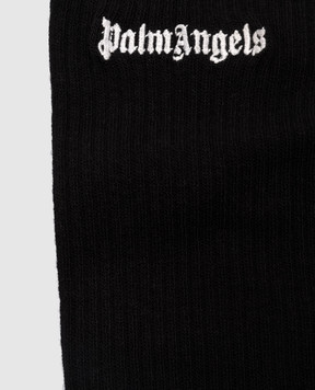Palm Angels Черные носки с логотипом PWRA007F23FAB002