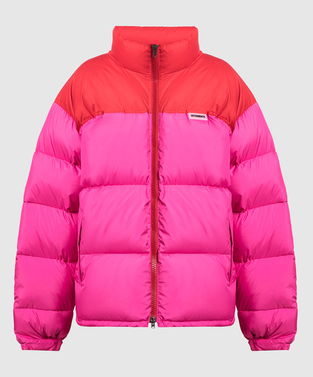 Vetements Pink down jacket with logo UE54JA120H