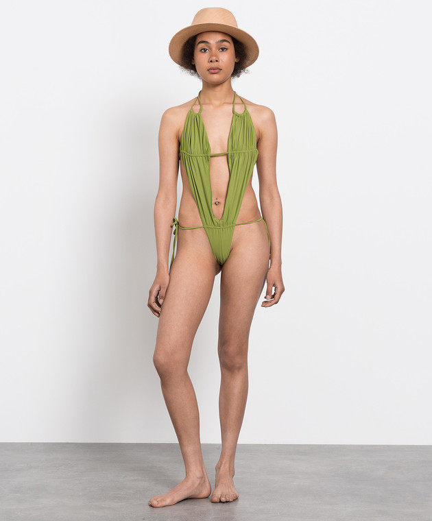 Cult gaia Green cutout swimsuit OP2027RN image 2