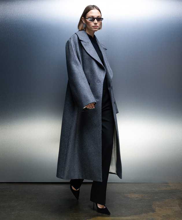 Rohe Gray double-breasted coat 40510003 image 2