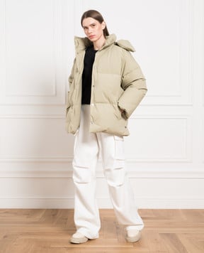 Bottega Veneta Зеленый пуховик 708191V1LE0
