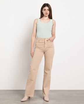 Ermanno Scervino Зелений топ в рубчик D425L308SZR