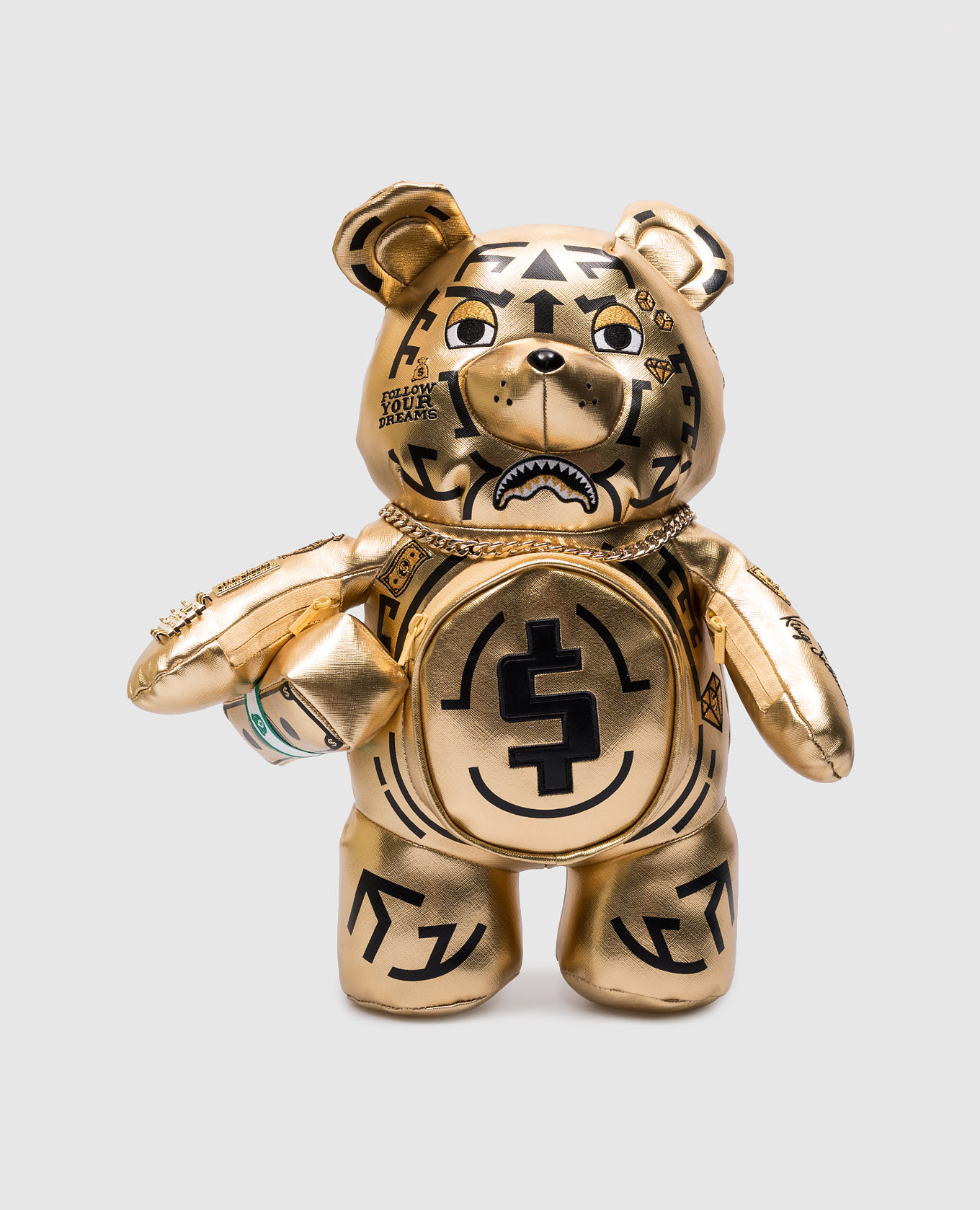 

Детский золотистый рюкзак Moneybear Teddybear, Зеленый, Рюкзаки