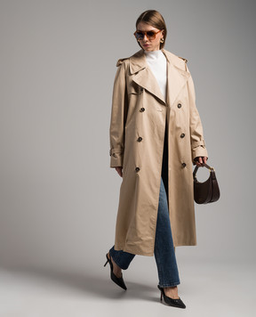 WARDROBE.NYC Бежевый двубортный тренч W4009R04