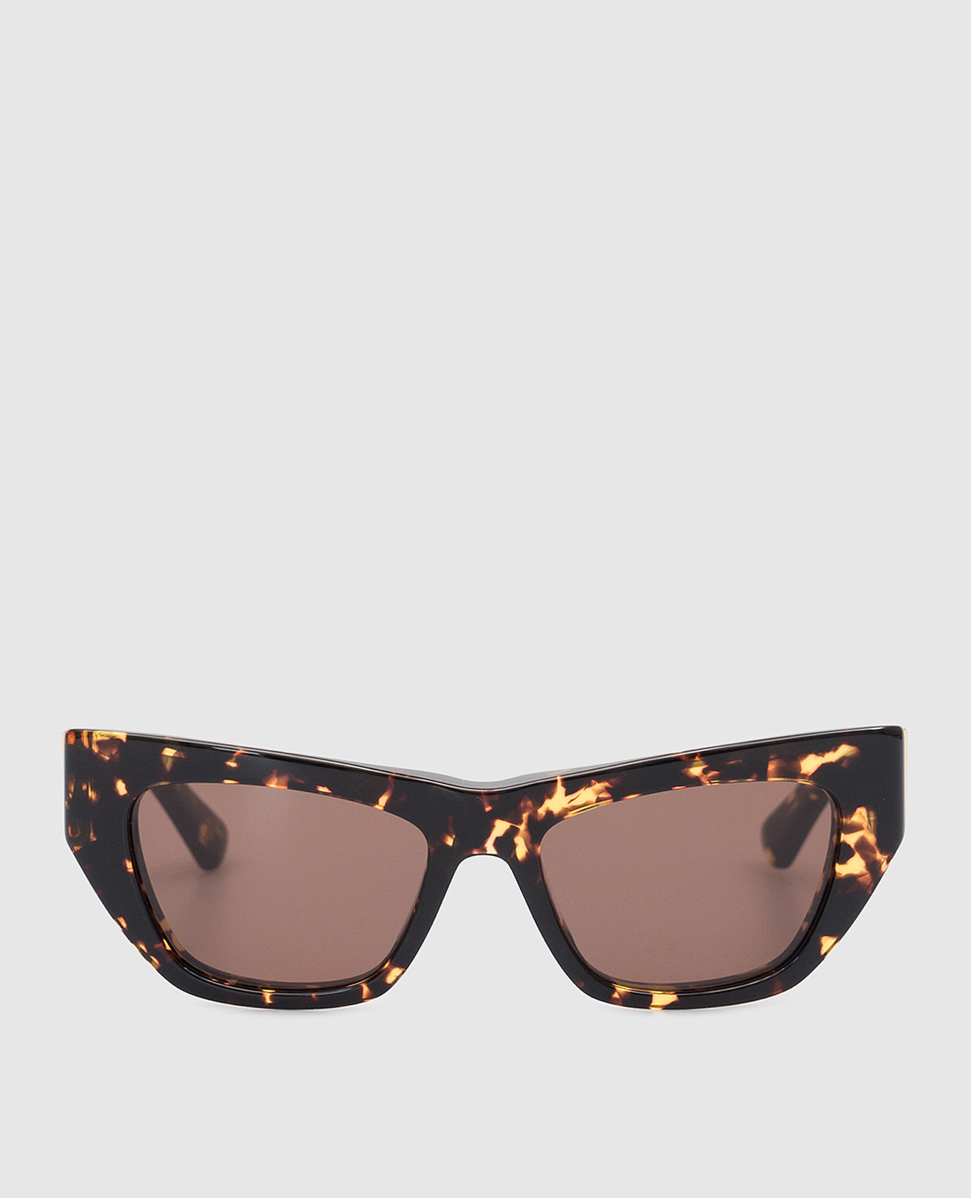 Коричневые солнцезащитные очки с эффектом черепахового панциря