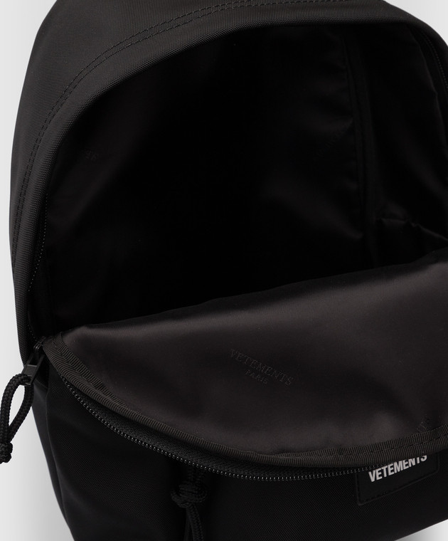 Vetements Чорний рюкзак з логотипом UE52BA600B зображення 4