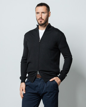 Cashmere&Whiskey Черный кардиган из шерсти 97396