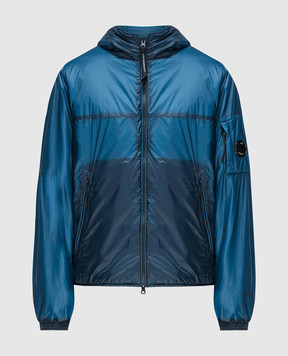 C.P. Company Синяя куртка Nada Shell с логотипом MOW037A006099U