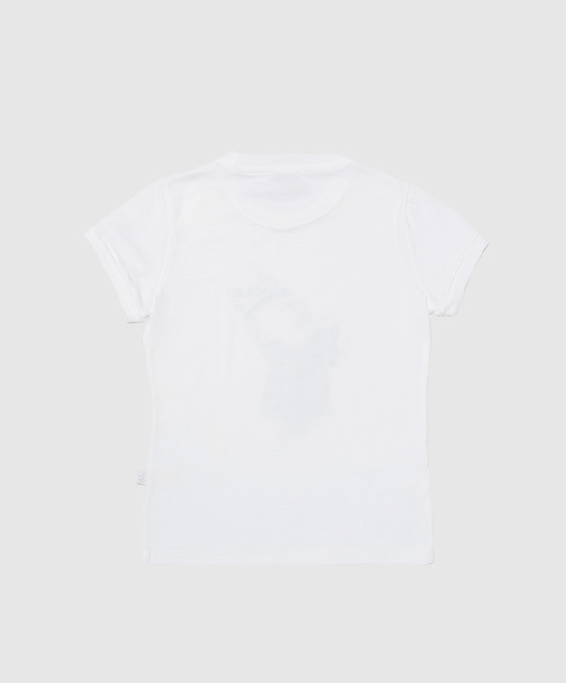 Il Gufo Дитяча біла футболка з принтом P22TS355M001468 зображення 2