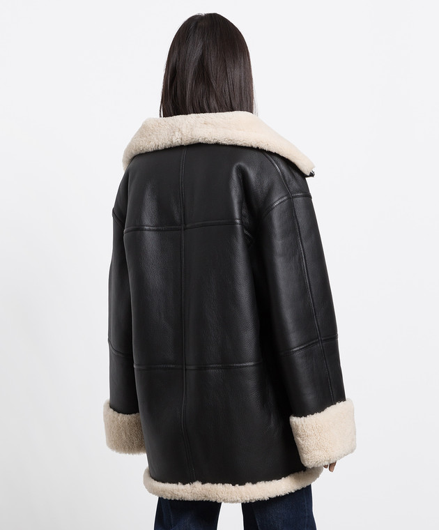 Toteme - Black sheepskin coat 214122606 - buy with Czech Republic ...