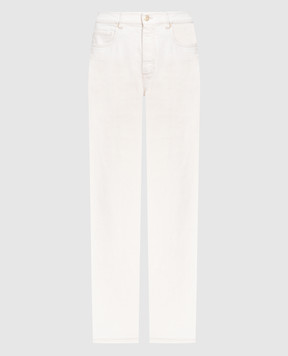 Brunello Cucinelli Бежеві джинси з ланцюжком моніль MB057P5821