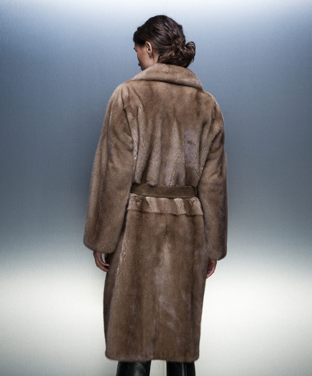 MalaMati Taba brown fur coat made of mink fur TABA image 4