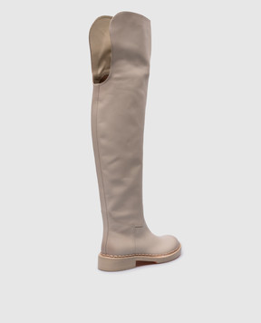 Santoni Белые и коряные ботфорты WSAL70563BJ2TLGA