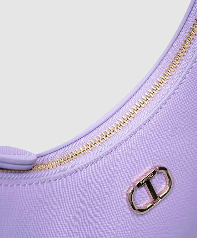 Twinset Фиолетовая сумка с логотипом 241TH7032 изображение 5