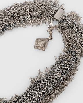 Marc Le Bihan Серебристый чокер BRA126