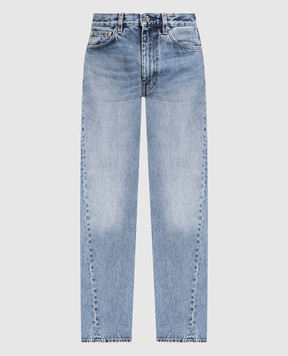 Toteme Блакитні джинси з ефектом потертості 222232741