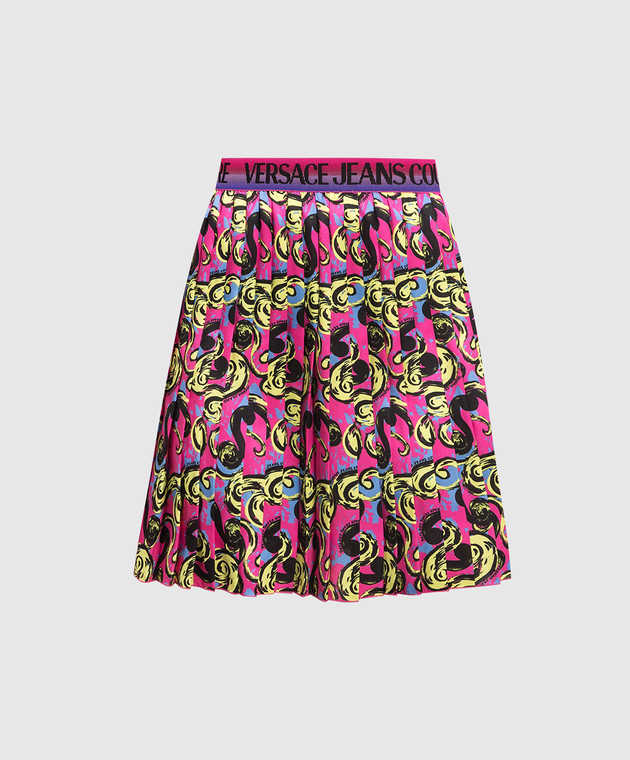 Versace Jeans Couture Pink pleated skirt in Pop Couture print 74HAE820NS223