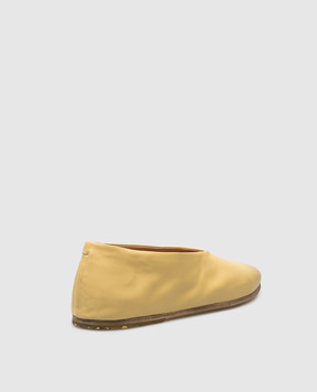 Marsell Жовті шкіряні балетки Ballerina MW2105091