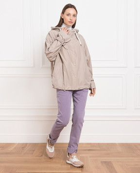 Brunello Cucinelli Фіолетові джинси з ланцюжком моніль M0H43P5797