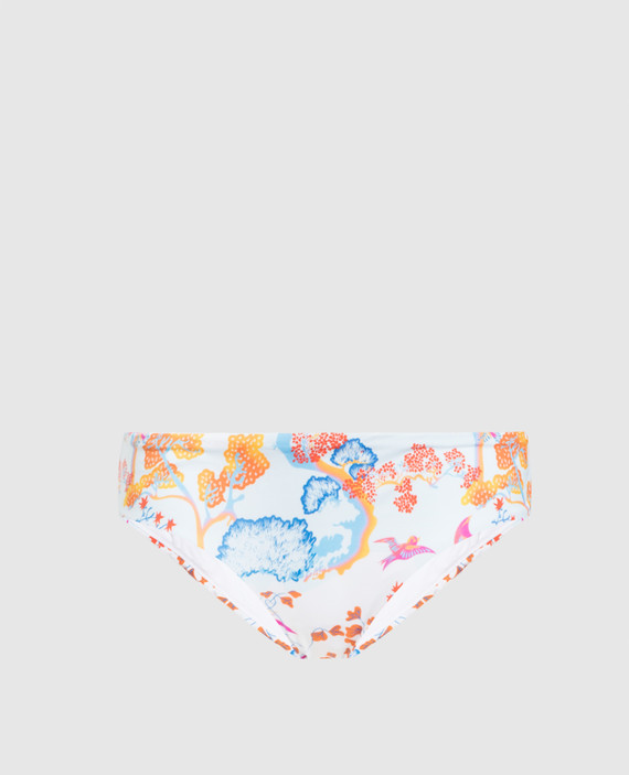 White panties from the Frisbee swimsuit with a print