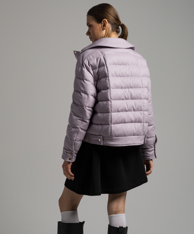 Herno Purple down jacket made of wool and cashmere PI001809D38087 image 4