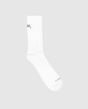 A Cold Wall Білі шкарпетки з логотипом ACWMSK037
