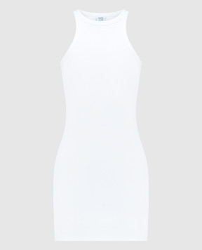 Vetements Белое платье мини с логотипом WE64DR440W