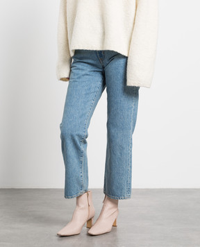 SLVRLAKE Голубые джинсы London Crop Fool For Love SS22LNDC707SFFLV