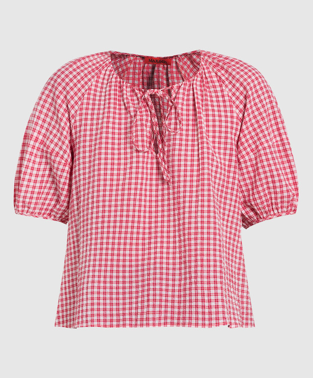 Max & Co Червона блузка Ferie в клітку FERIE