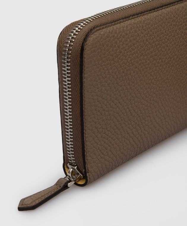 Fendi Темно-бежевий гаманець з контрастною вставкою всередині 7M0210AGQZ зображення 4