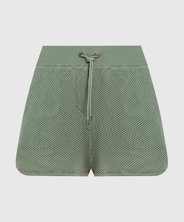 Brunello Cucinelli Green knitted shorts M19197999