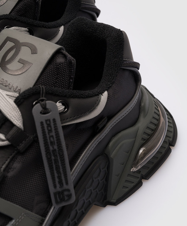 Dolce&Gabbana - Черные кроссовки Airmaster с логотипом. CS1984AO059 ...