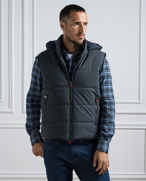 Kiton Зеленый жилет UW1585YC4010