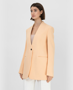 Jil Sander Персиковий жакет із вовни JSCU190510WU200900