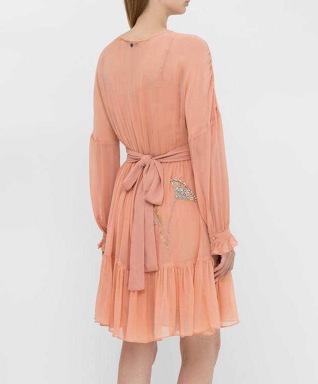 Twinset Персиковое платье 192TP2160 изображение 4