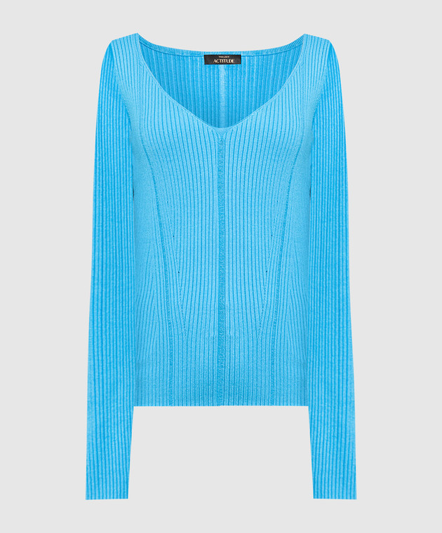 Twinset Actitude Blue striped pullover 232AP3040