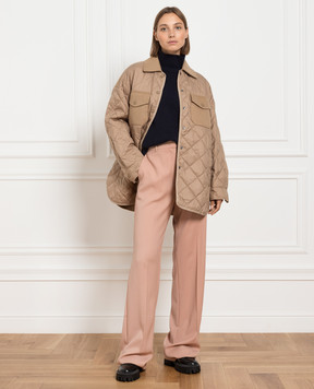 Max Mara Рожеві штани з вовни QUASAR
