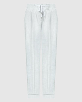 Peserico Сірі штани з ланцюжком моніль P0470401941