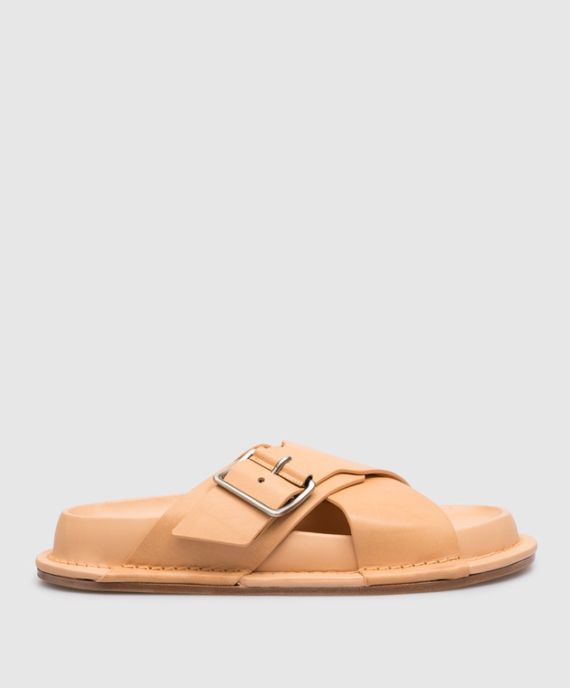 Jil Sander Brown leather sandals J15WP0052P0503