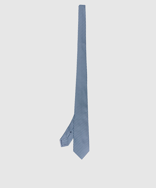 Stefano Ricci Дитяча краватка з шовку у смужку візерунок YCH30102 зображення 2