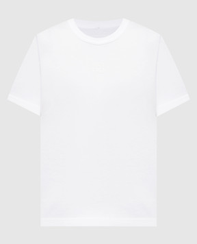 Alexander Wang Белая футболка с фактурным логотипом 4CC3221358