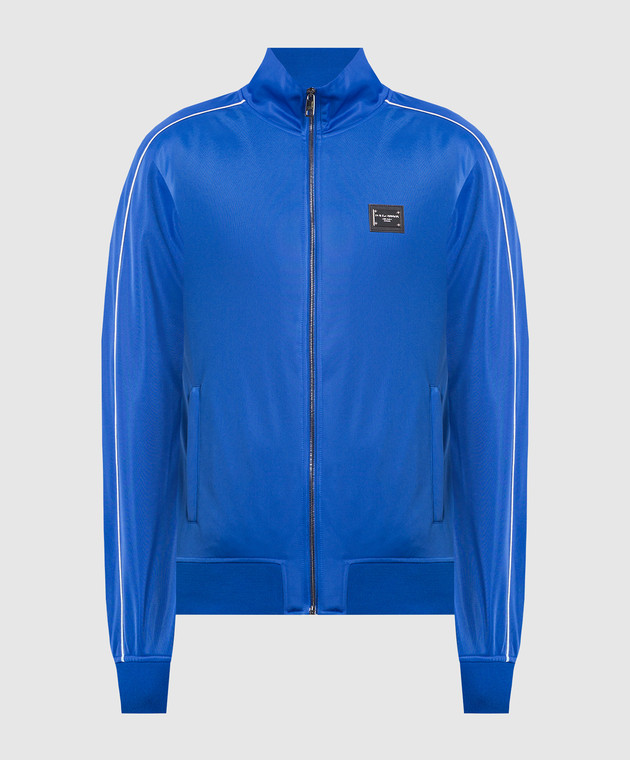 Dolce&Gabbana Blue sports jacket with a logo G9AOYTHU7B0