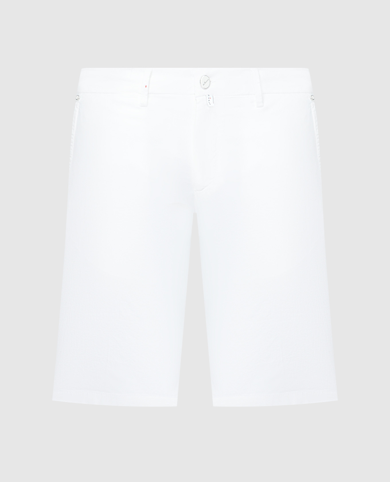 White shorts with silk