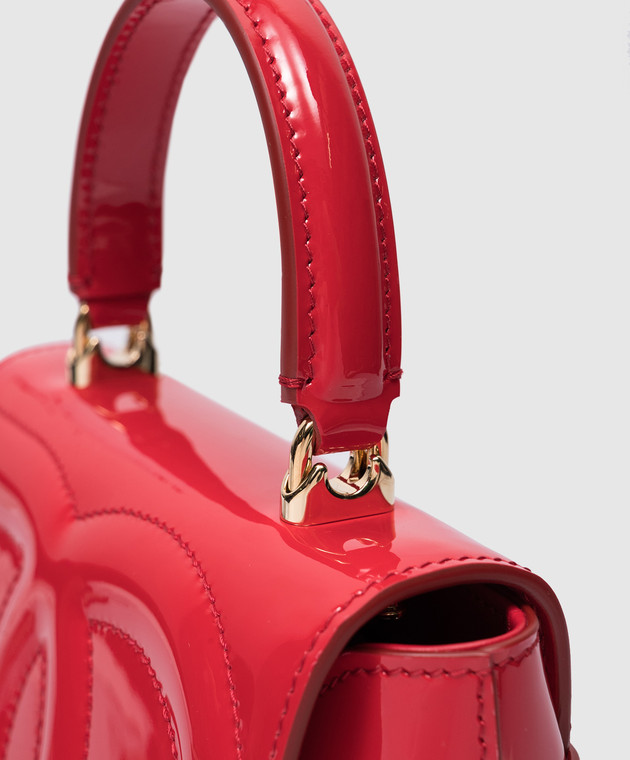 Dolce&Gabbana Червона лакована сумка міні DG Logo BB7568A1471 зображення 5