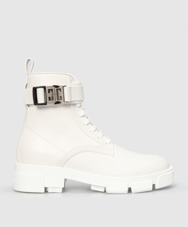 Givenchy Білі шкіряні черевики BE603PE1AJ