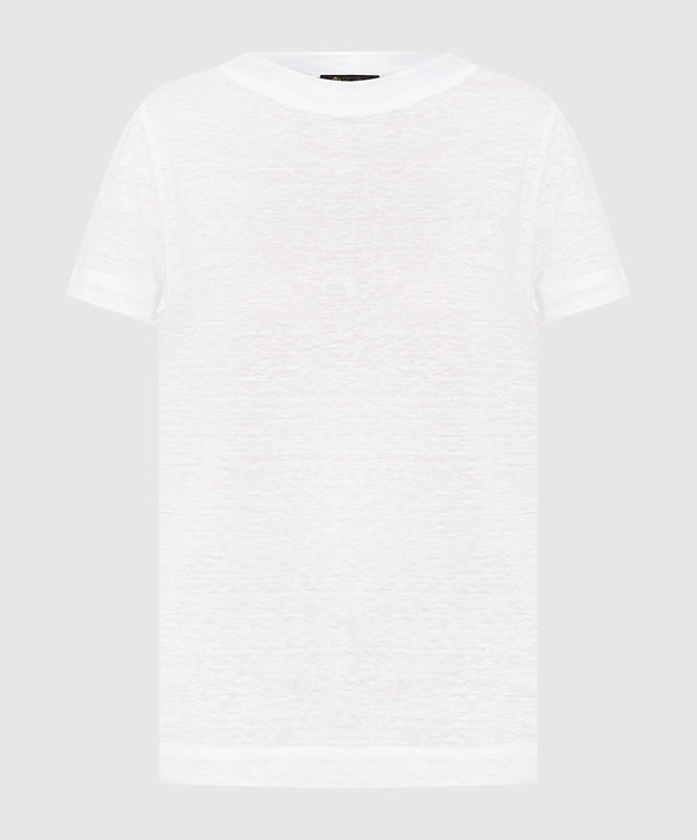 Loro Piana White linen T-shirt FAM0720
